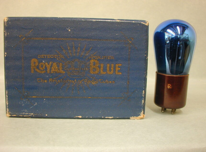 Four blue tubes acquired recently