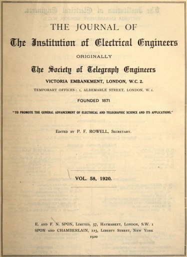 The Development of Thermionic Valves for Naval Uses: B. S. Gossling